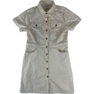 UNTUCKit For Her Denim‎ Callie Mini Dress Size 10 Tan 41426